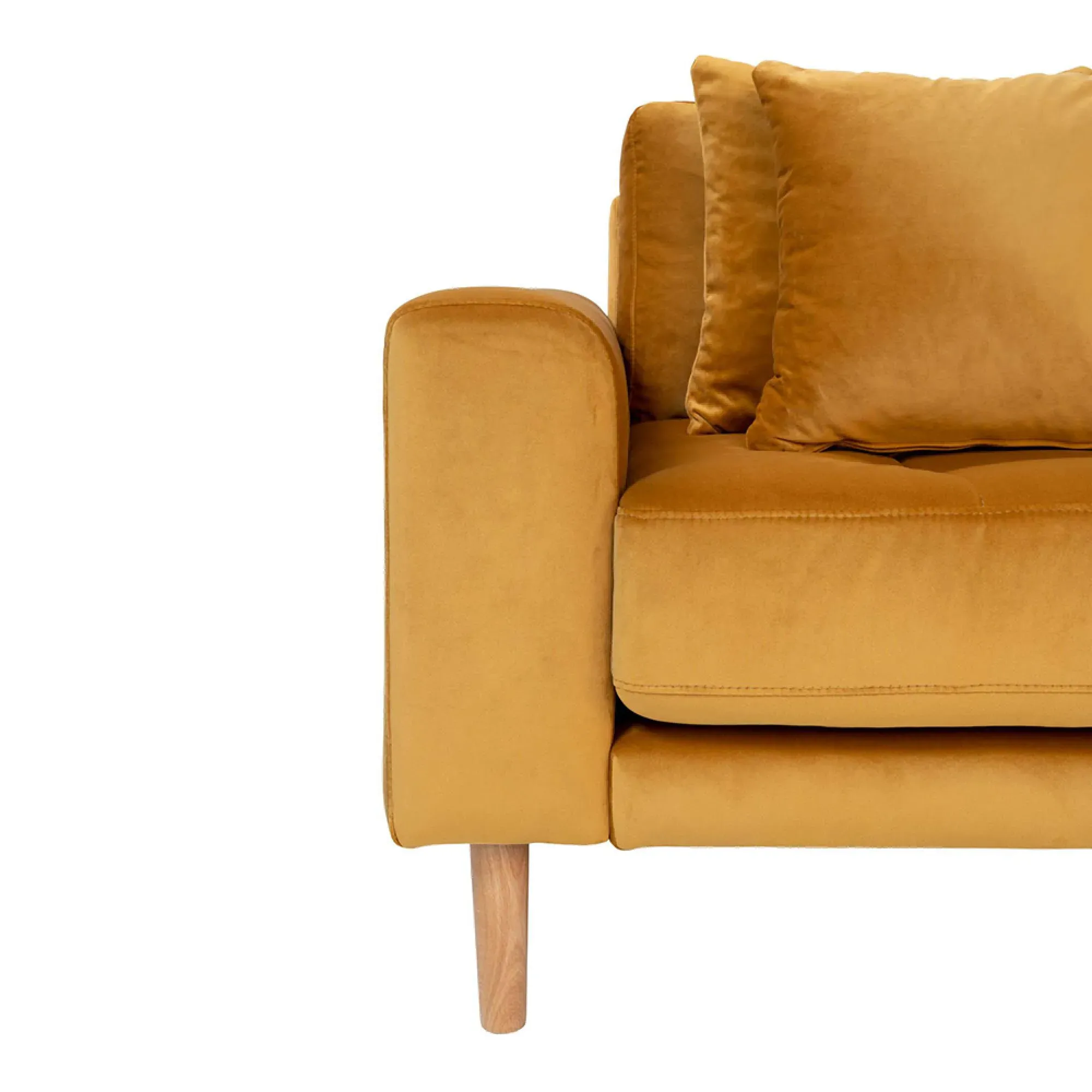 Lido LHF Lounge Sofa - Mustard, Fabric