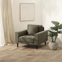 Lido Lounge Armchair - Olive Green, Fabric