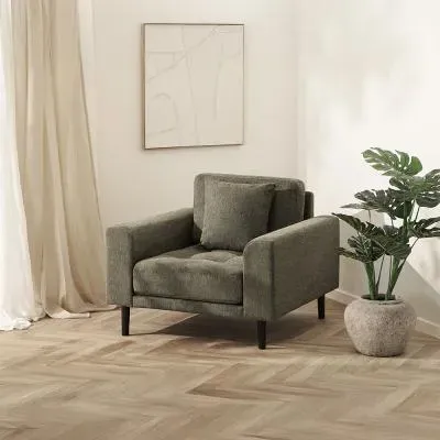 Lido Lounge Armchair - Olive Green, Fabric image