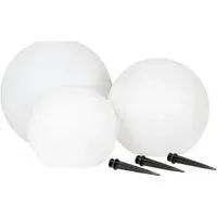 Lifton Round LED Lamp Set of 3 - White