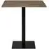 Lignano Square Cafe Table - Smoked, Oak