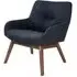 London Lounge Chair - Dark Blue, Fabric