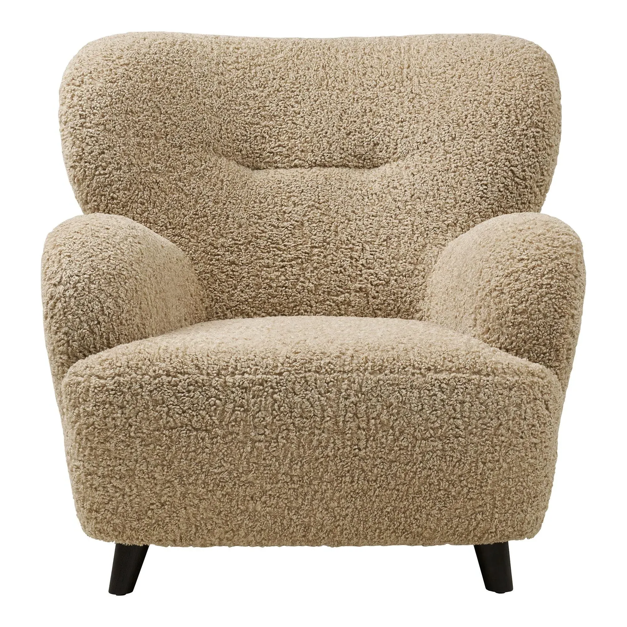 Lunaro Lounge Chair - Light Brown, Fabric