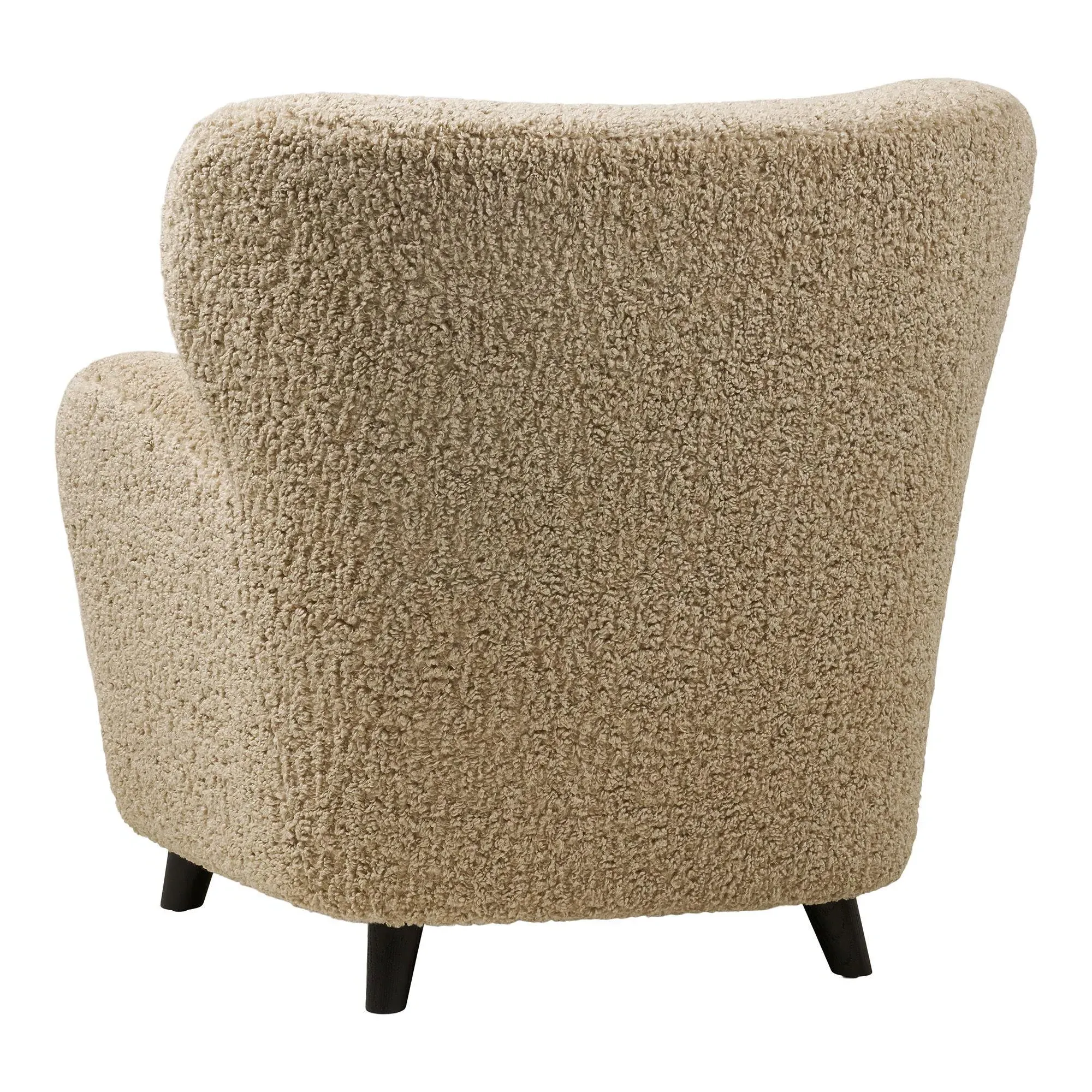 Lunaro Lounge Chair - Light Brown, Fabric