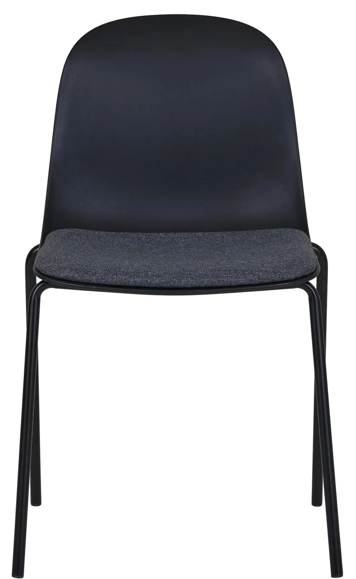 Madalena Dining Chair Set of 2 - Black, Metal