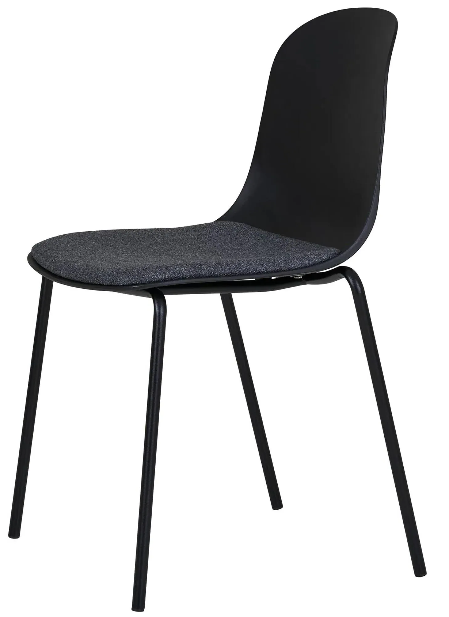 Madalena Dining Chair Set of 2 - Black, Metal