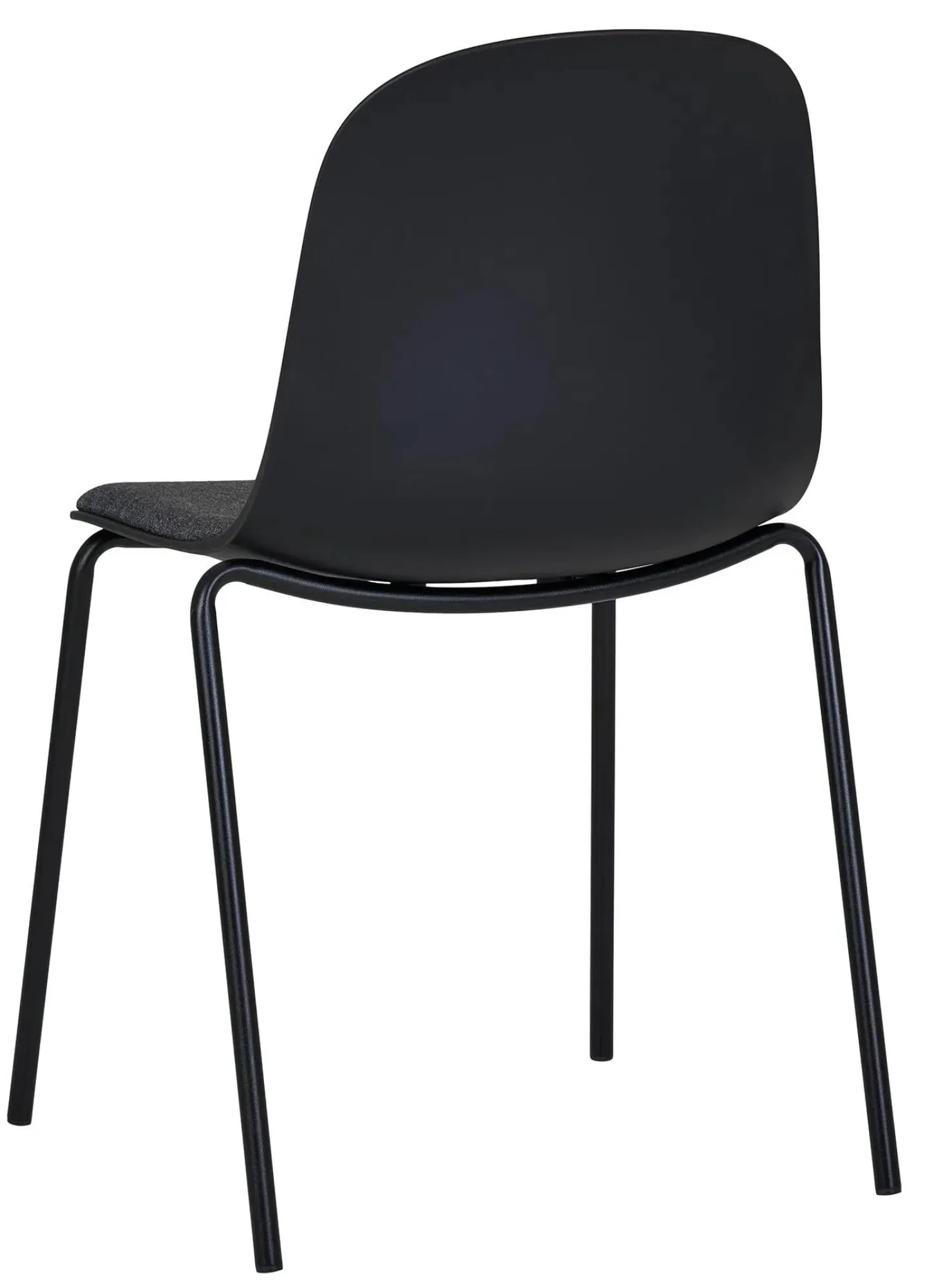 Madalena Dining Chair Set of 2 - Black, Metal