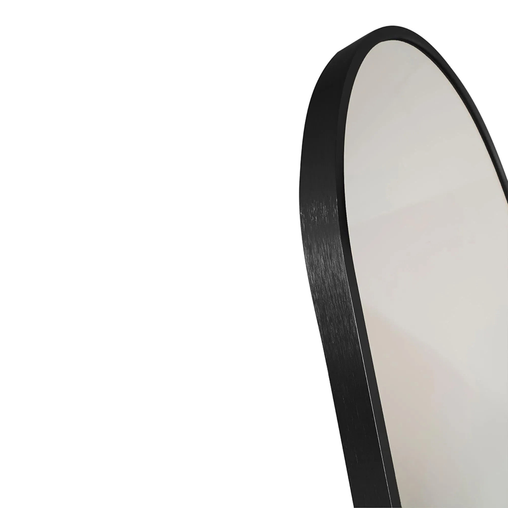 Madrid Arch Floor Standing Mirror - Black