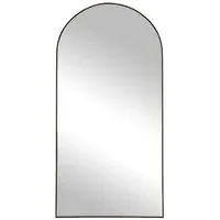 Madrid Arch Floor Standing Mirror - Black
