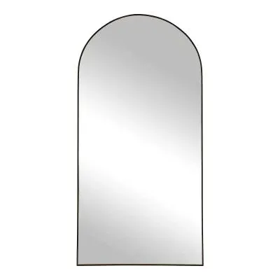 Madrid Arch Floor Standing Mirror - Black