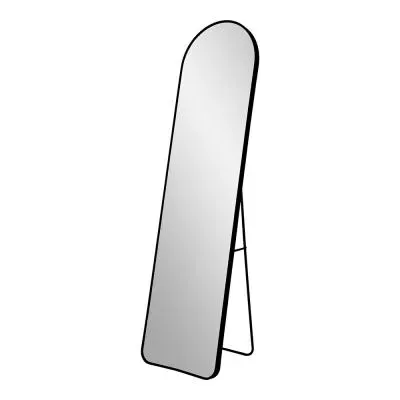 Madrid Arch Floor Standing Mirror - Black image