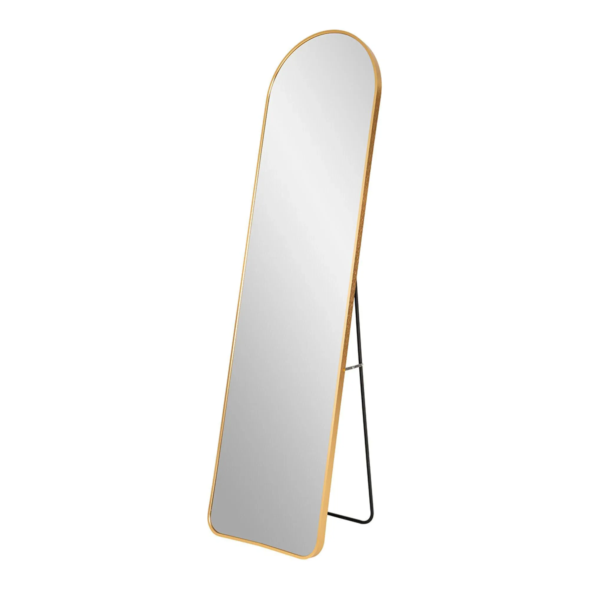 Madrid Arch Floor Standing Mirror - Brass