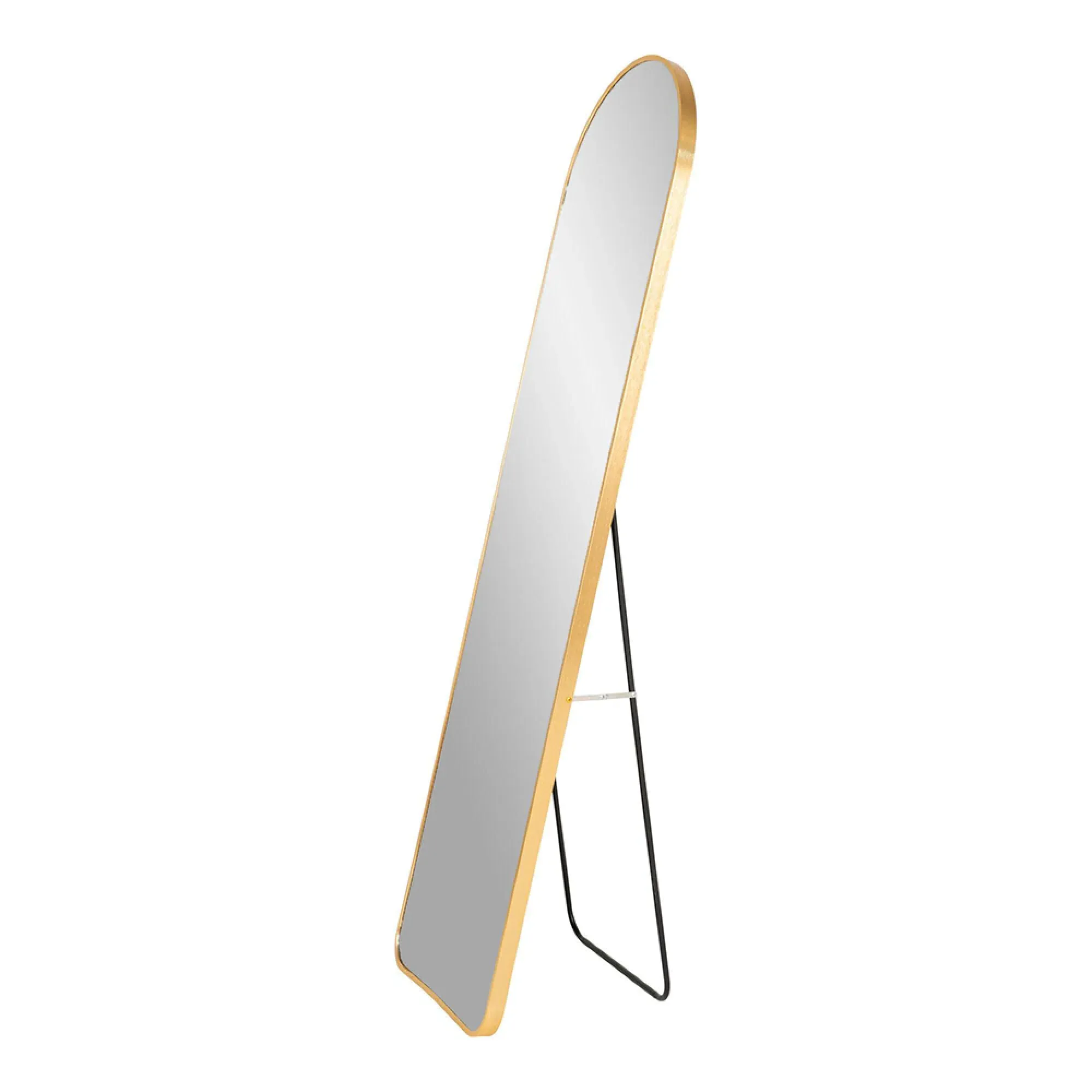 Madrid Arch Floor Standing Mirror - Brass