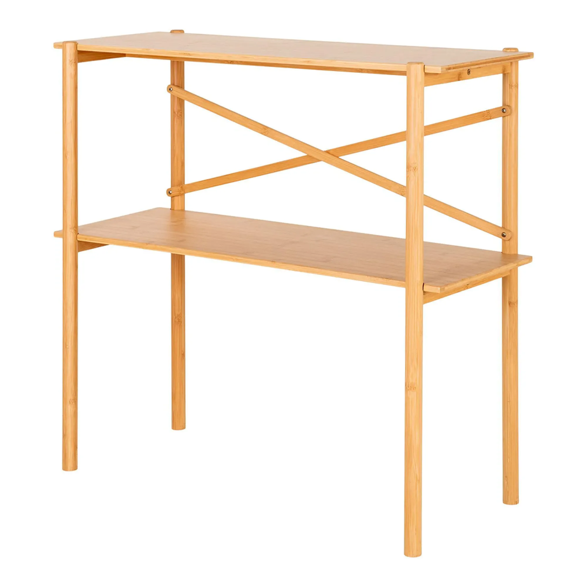 Manaus Console Table with Shelf - Natural, Bamboo