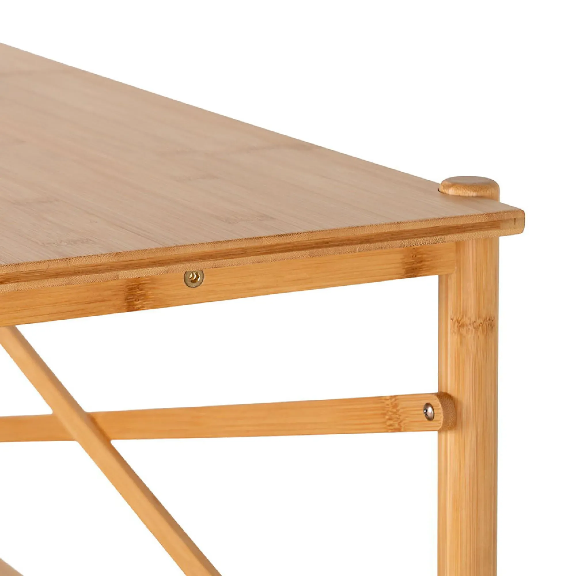 Manaus Console Table with Shelf - Natural, Bamboo