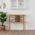 Manaus Console Table with Shelf - Natural, Bamboo