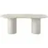 Maranola Concrete 8 Seater Double Pedestal Dining Table - Beige