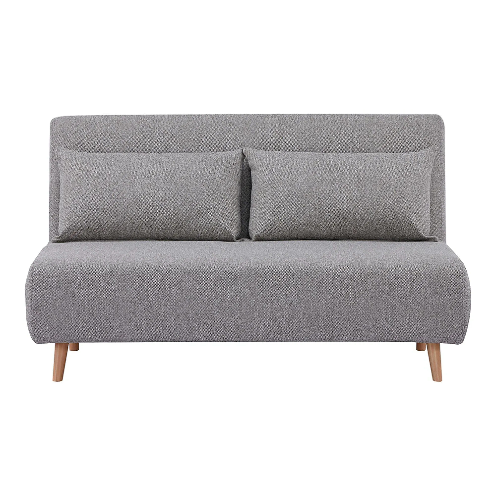 Marlow 2-Seater Click Clack Sofa Bed - Grey, Fabric