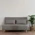 Marlow 2-Seater Click Clack Sofa Bed - Grey, Fabric