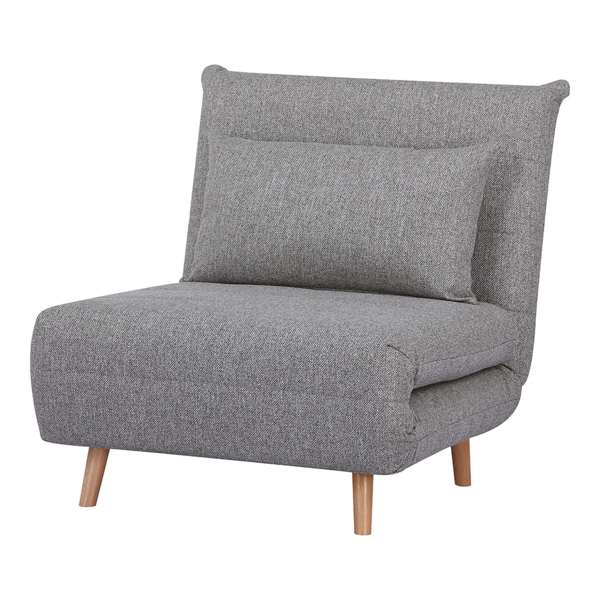 Marlow Click Clack Sofa Bed - Grey, Fabric