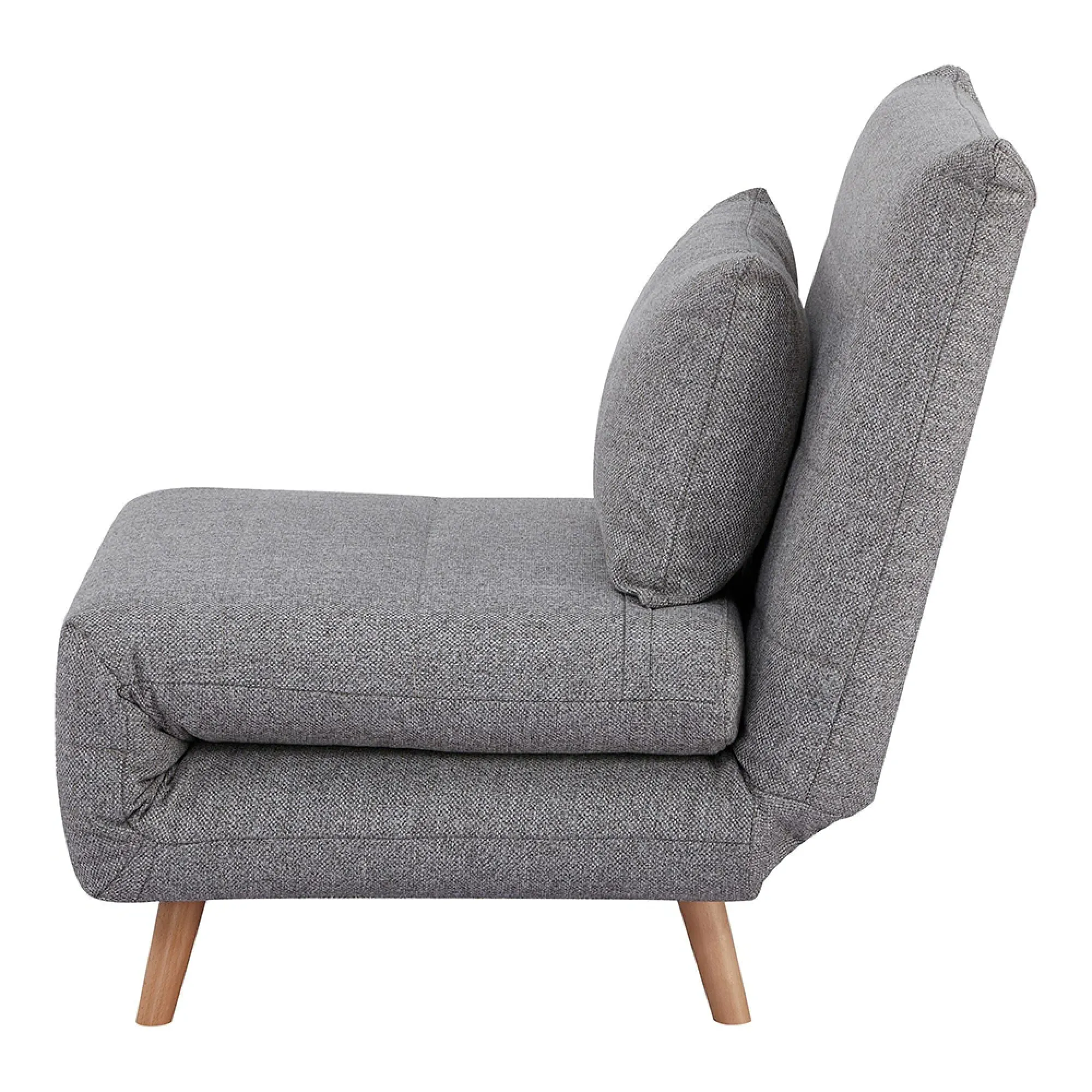 Marlow Click Clack Sofa Bed - Grey, Fabric