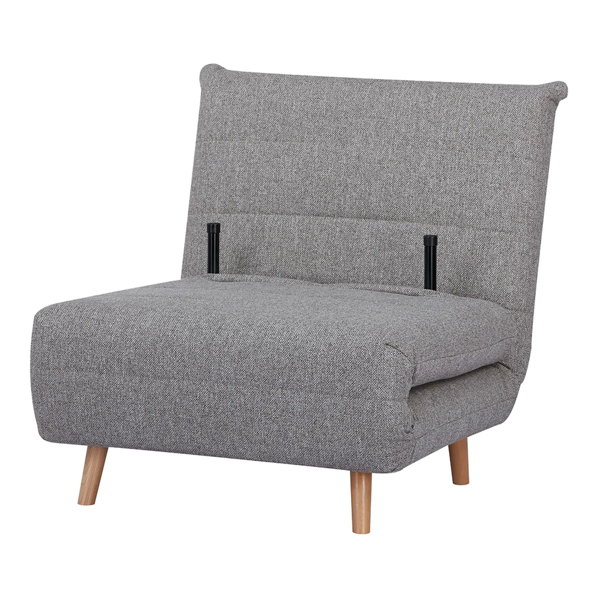 Marlow Click Clack Sofa Bed - Grey, Fabric