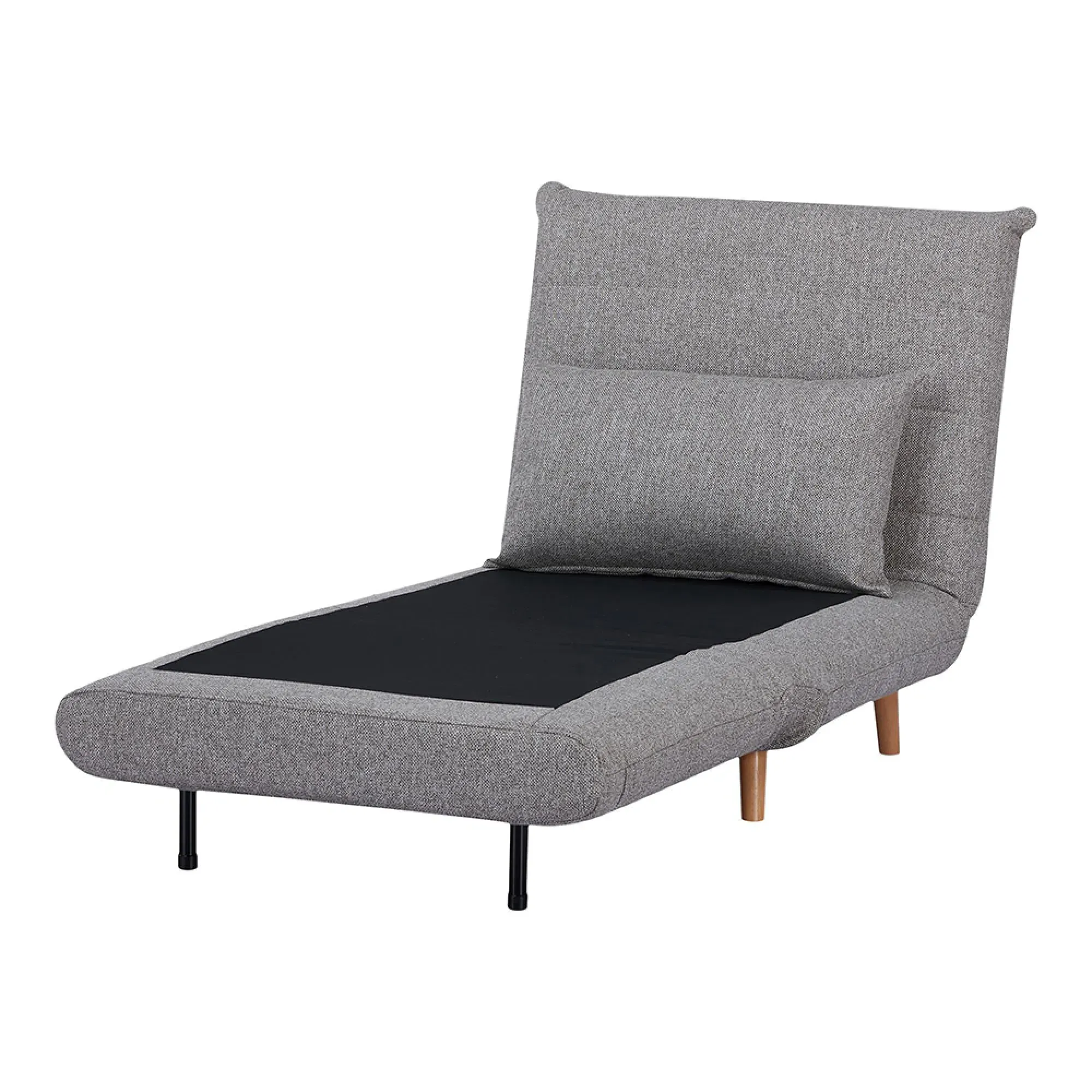 Marlow Click Clack Sofa Bed - Grey, Fabric