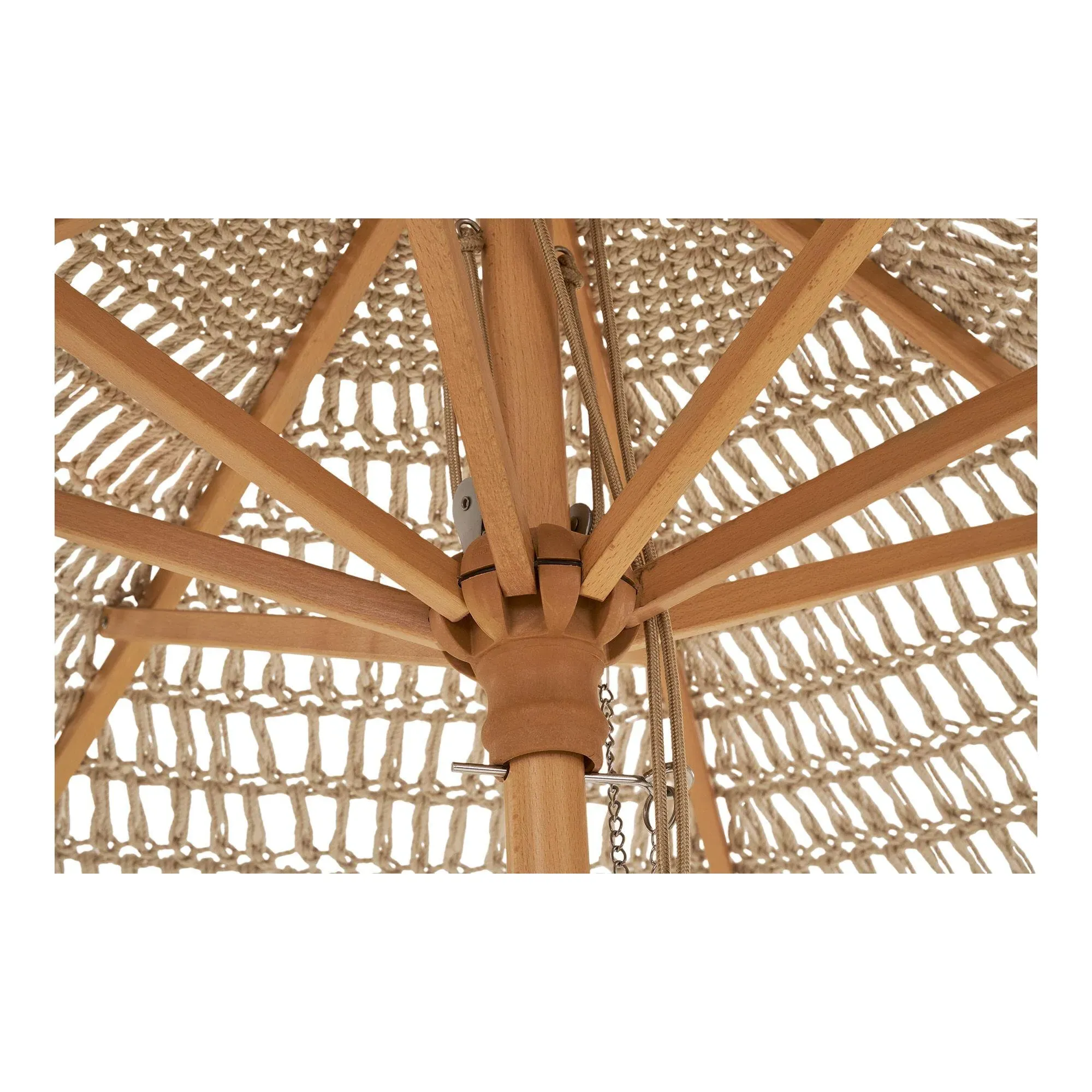 Martos Square Knitted Parasol - Beige