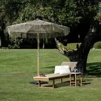 Martos Square Knitted Parasol - Beige