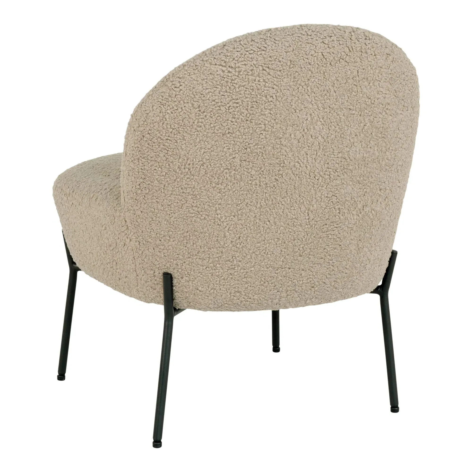 Merida Lounge Chair - Beige, Fabric