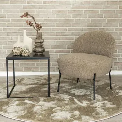 Merida Lounge Chair - Beige, Fabric image