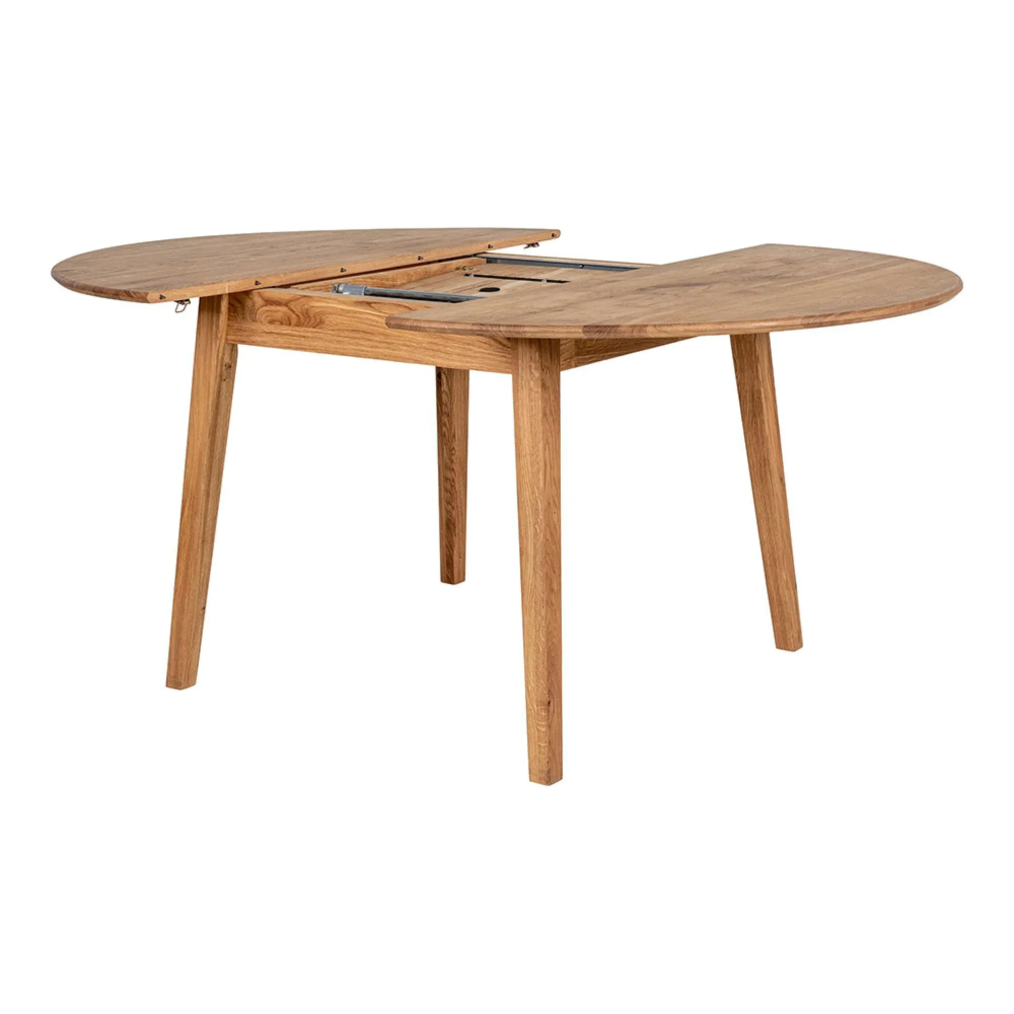 Metz 4-6 Seater Extending Oval Dining Table - Natural, Oak