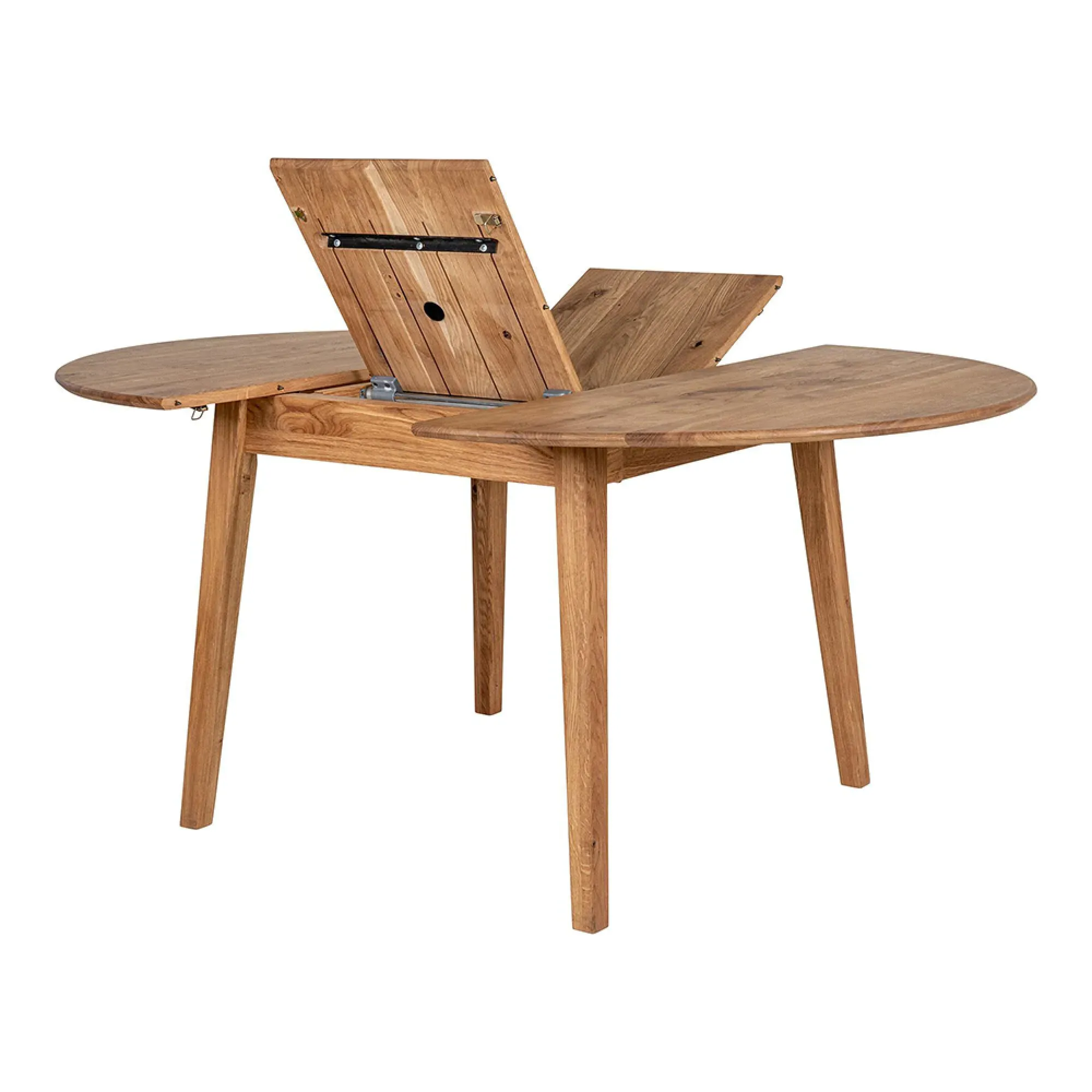 Metz 4-6 Seater Extending Oval Dining Table - Natural, Oak