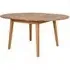 Metz 4-6 Seater Extending Oval Dining Table - Natural, Oak