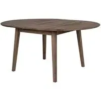 Metz 4-6 Seater Extending Oval Dining Table - Smoked, Oak