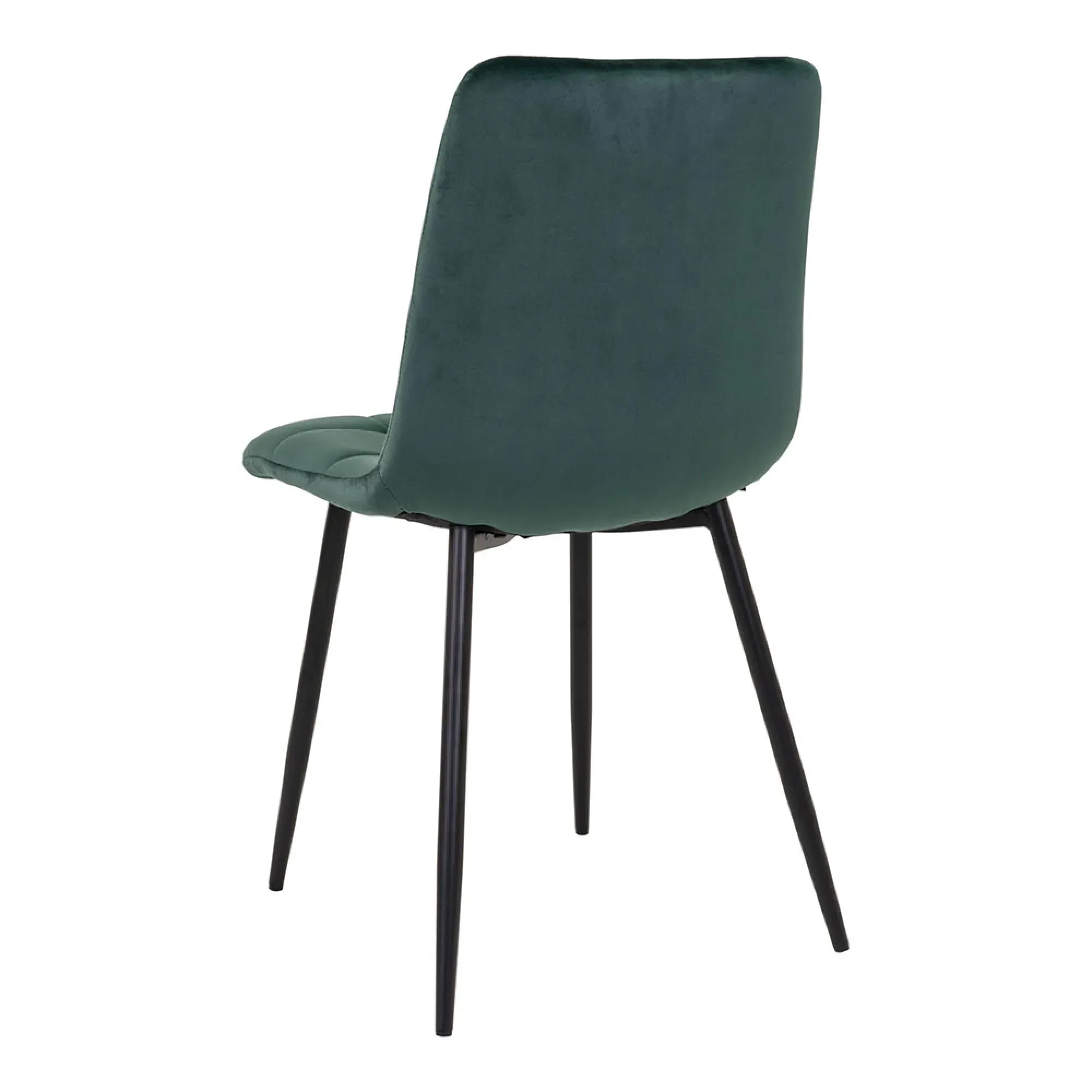 Middelfart Dining Chair Set of 2 - Dark Green, Velvet
