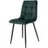 Middelfart Dining Chair Set of 2 - Dark Green, Velvet