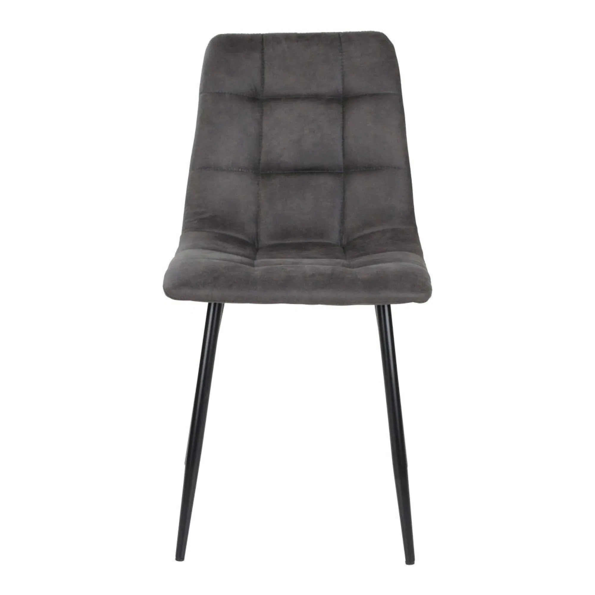 Middelfart Dining Chair Set of 2 - Dark Grey, Fabric