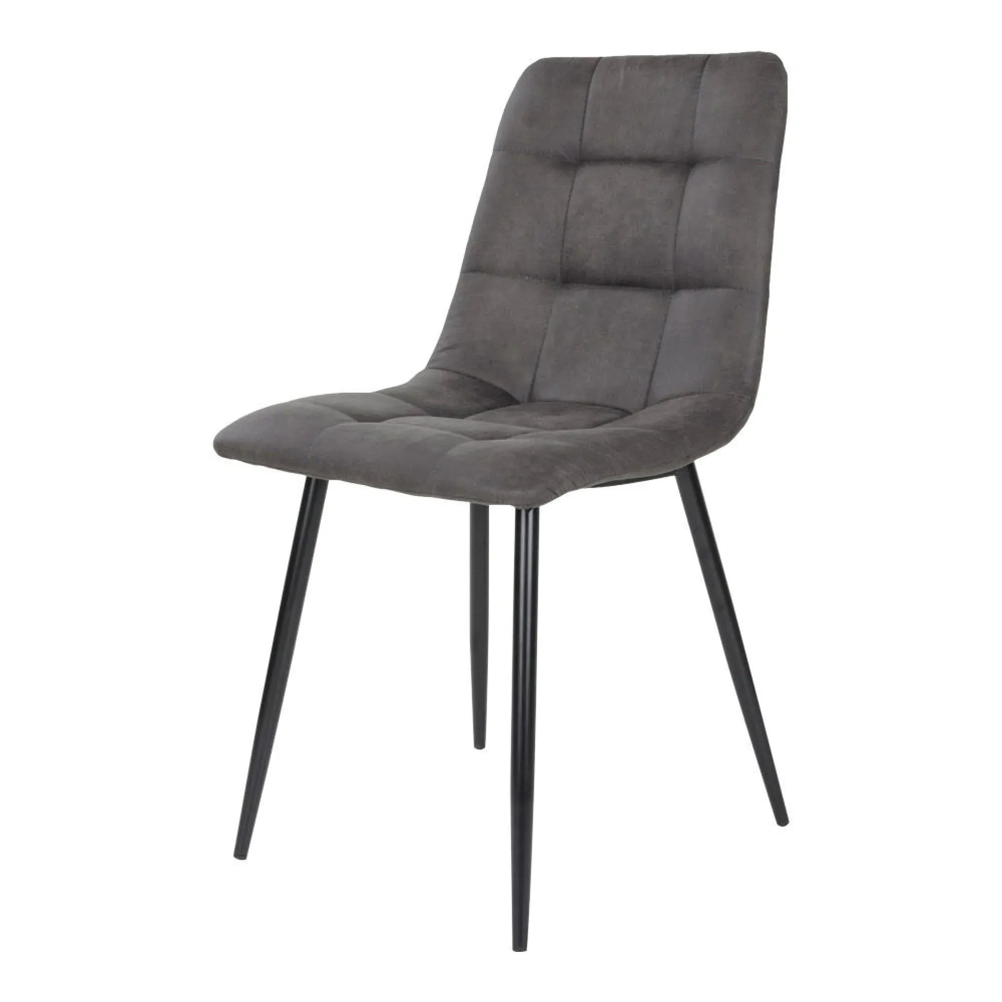 Middelfart Dining Chair Set of 2 - Dark Grey, Fabric