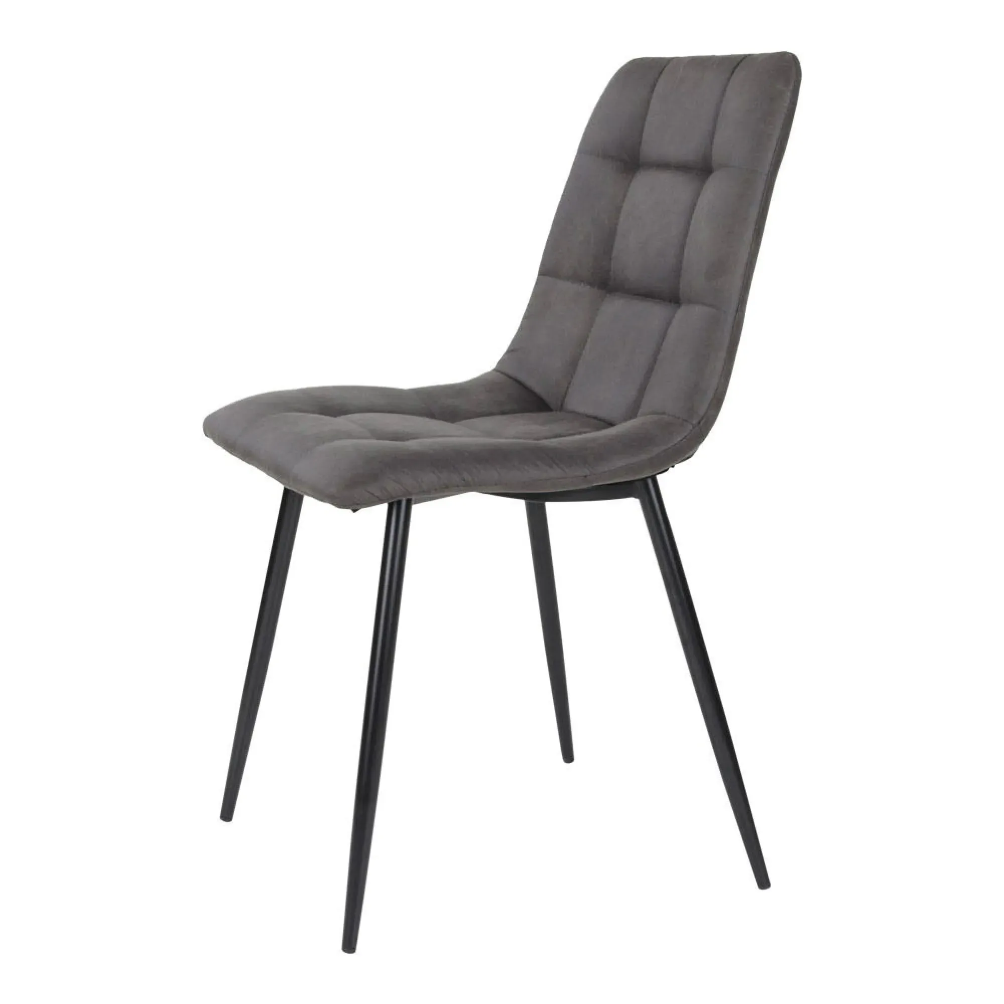 Middelfart Dining Chair Set of 2 - Dark Grey, Fabric