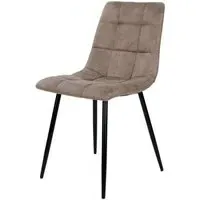 Middelfart Dining Chair Set of 2 - Light Brown, Fabric