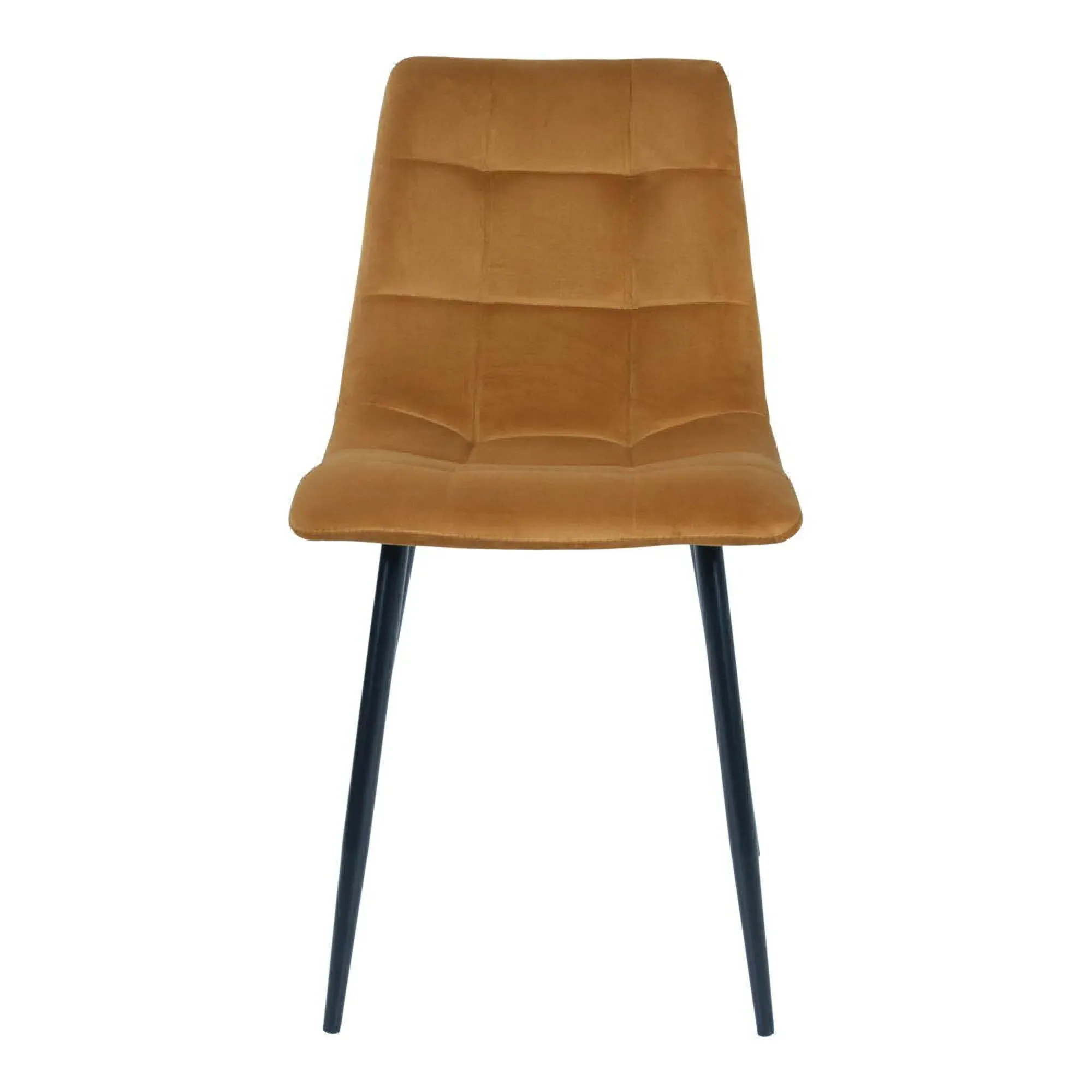 Middelfart Dining Chair Set of 2 - Mustard, Velvet