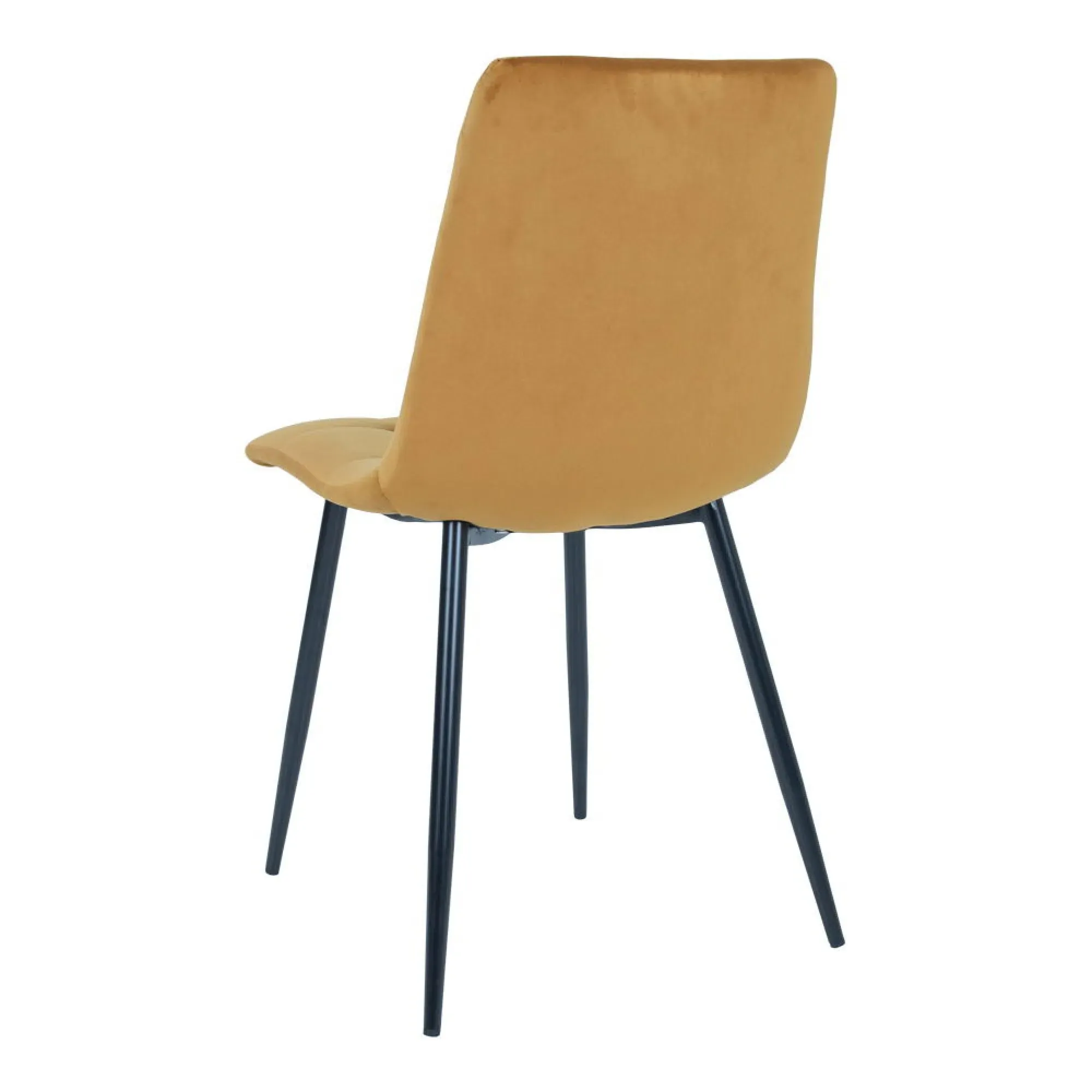 Middelfart Dining Chair Set of 2 - Mustard, Velvet