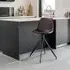 Monaco Barstool with Back - Brown, Faux Leather