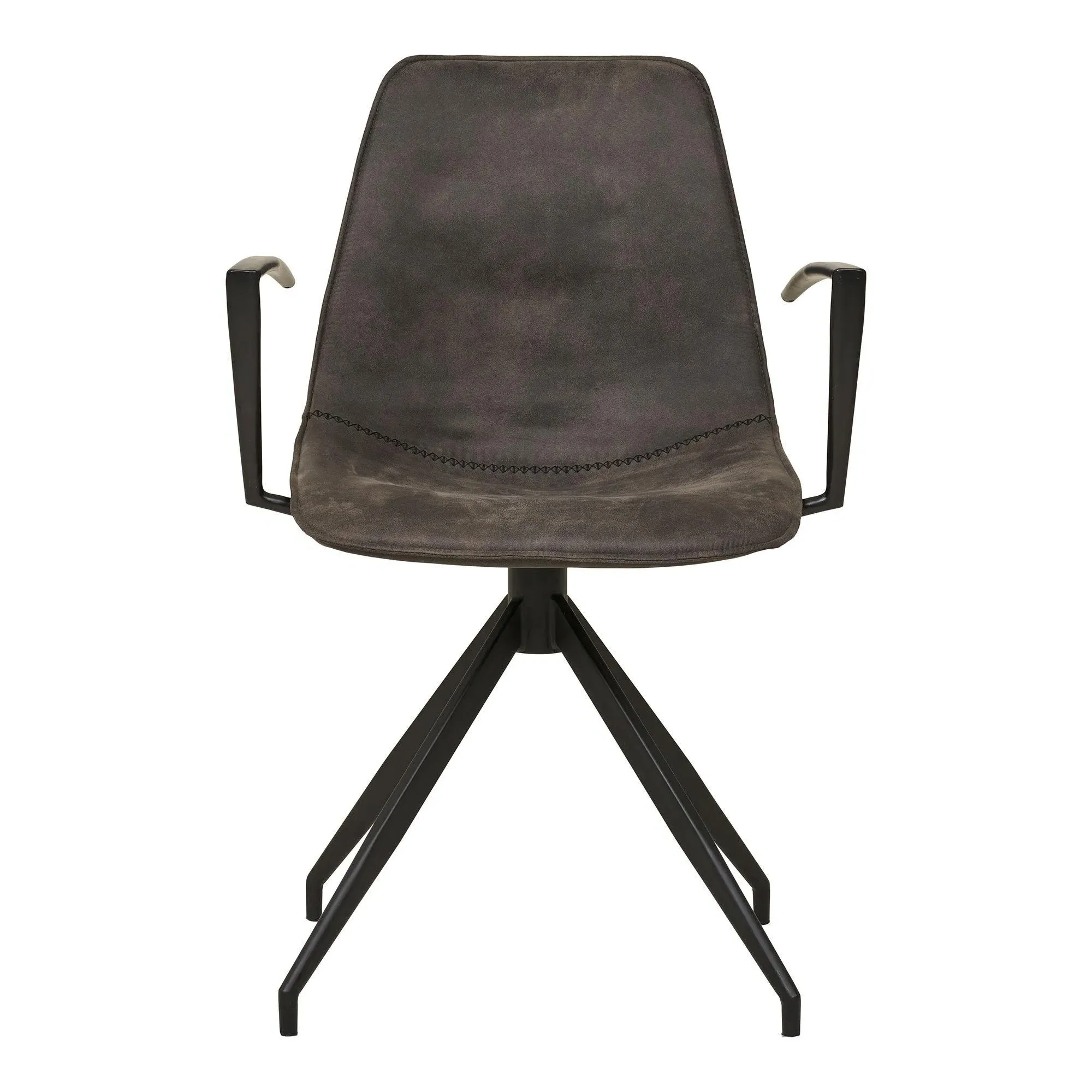 Monaco Swivel Dining Armchair - Grey, Fabric