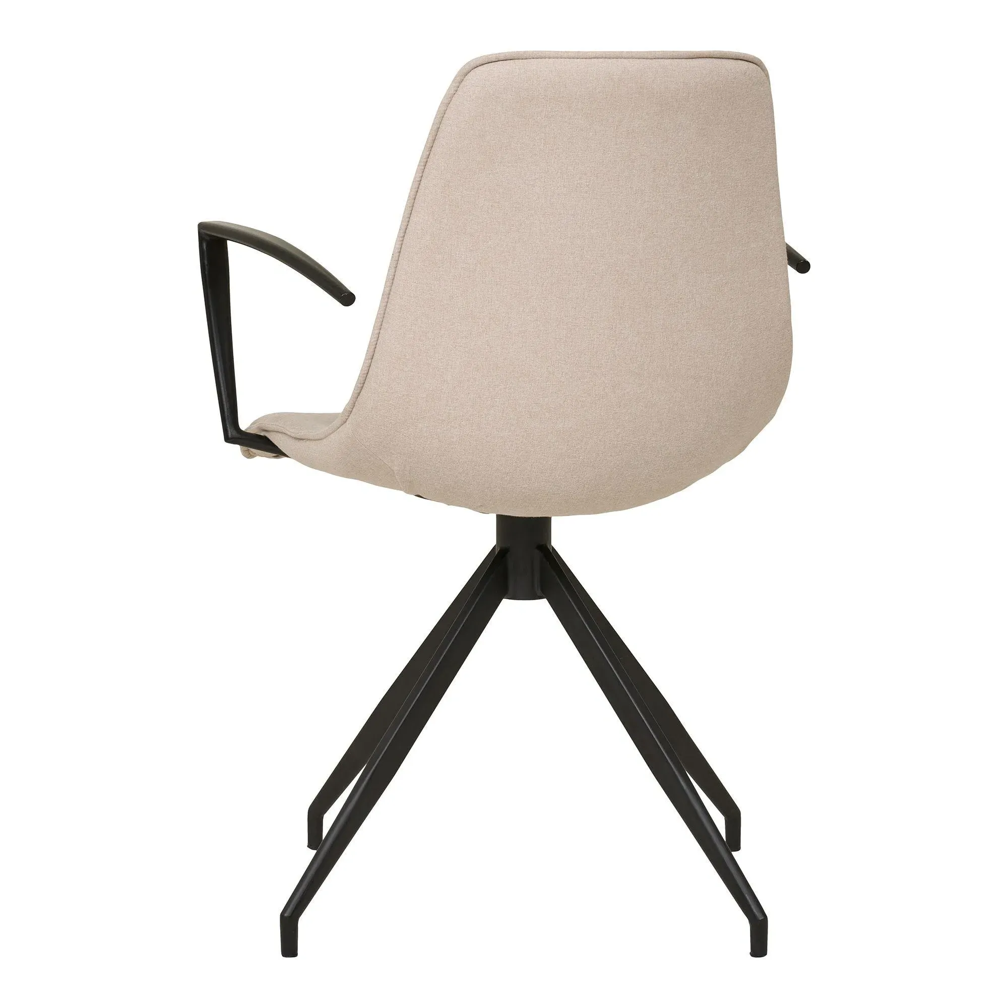 Monaco Swivel Dining Armchair - Sand, Fabric