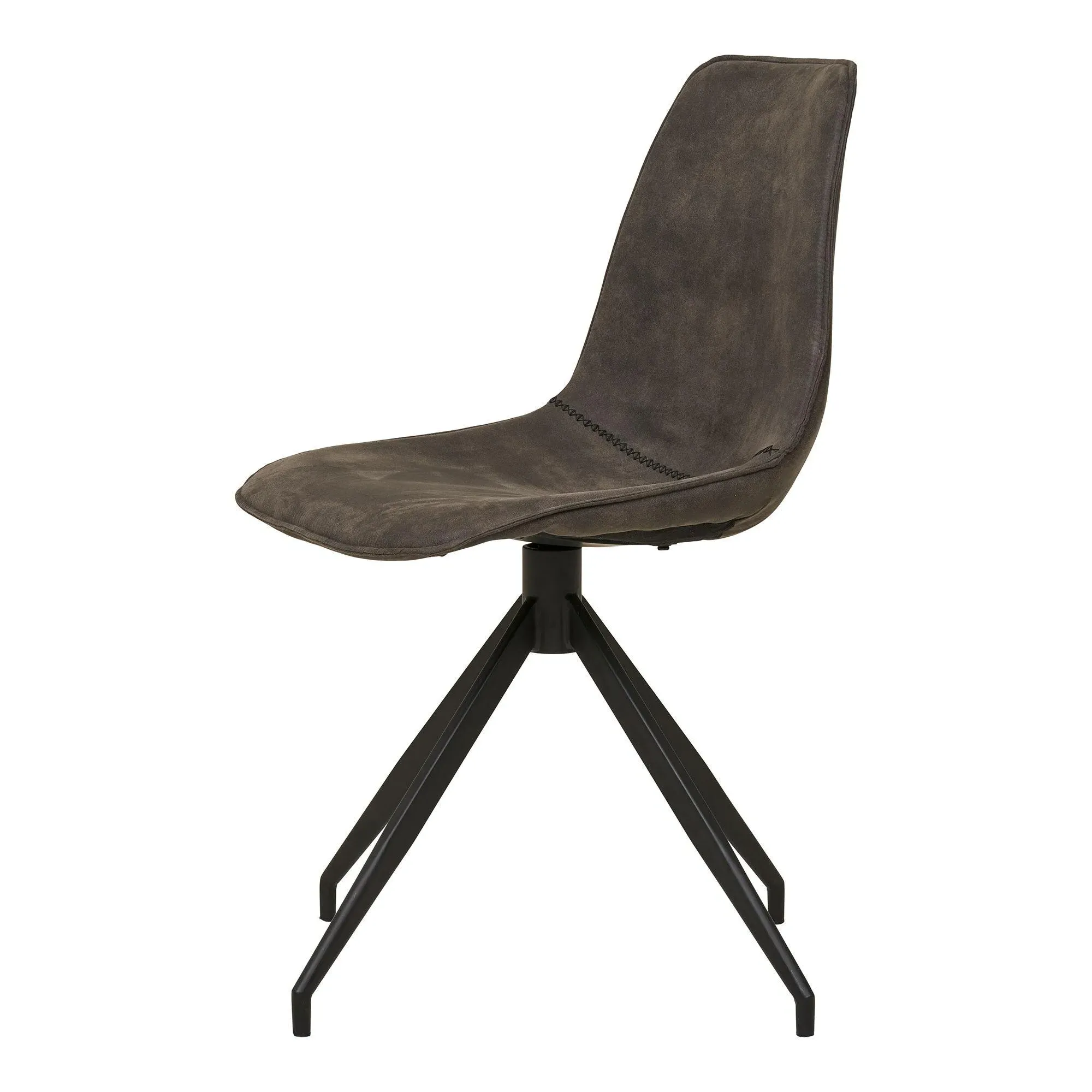 Monaco Swivel Dining Chair - Grey, Fabric