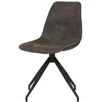 Monaco Swivel Dining Chair - Grey, Fabric