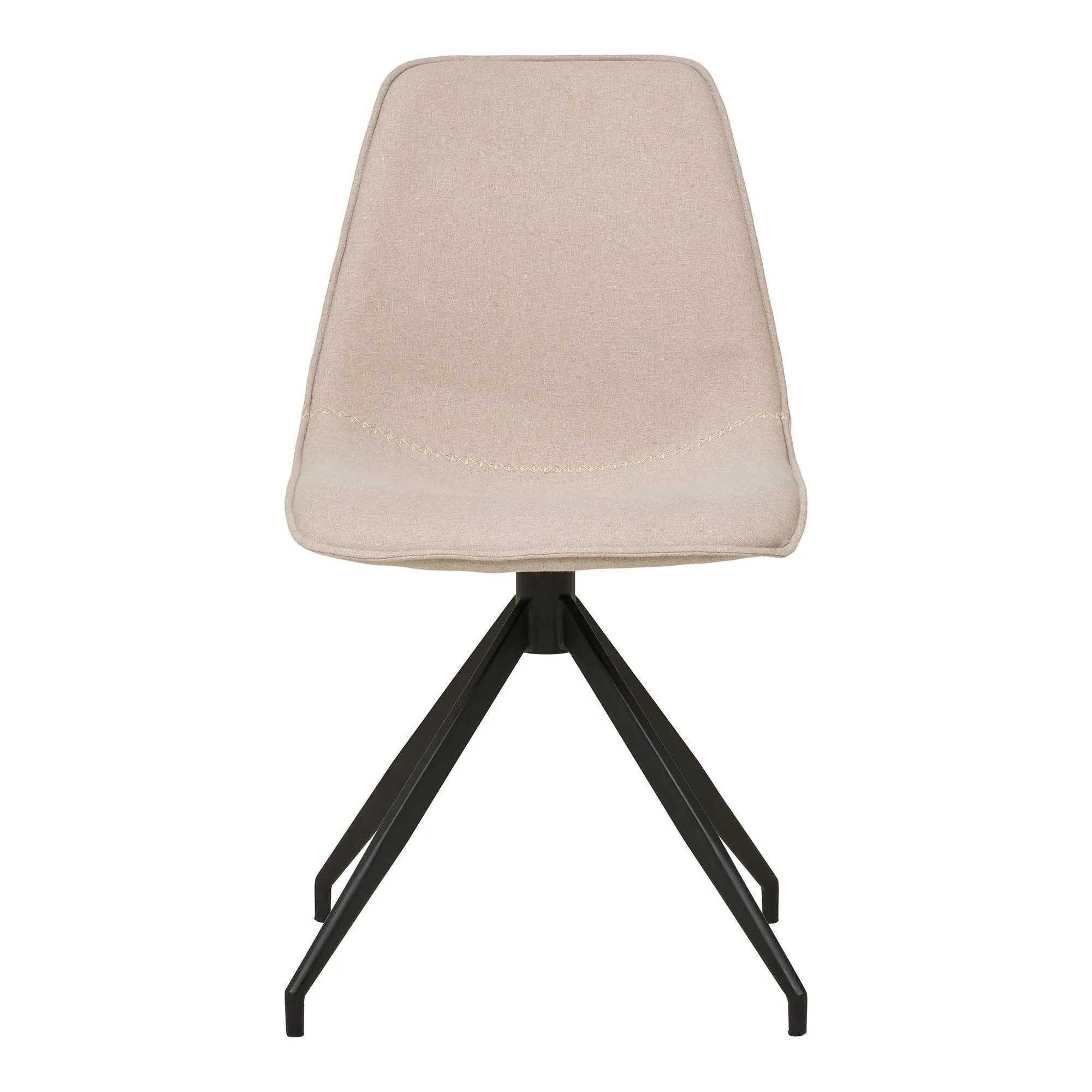 Monaco Swivel Dining Chair - Sand, Boucle Fabric
