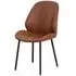 Monte Carlo Dining Chair - Brown, Faux Leather